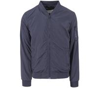 Urban Classic Men's Light Bomber Jacket, Blue (Navy), Medium