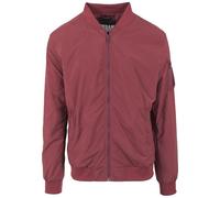 Urban Classic Men's Light Bomber Jacket Red (Burgundy), L