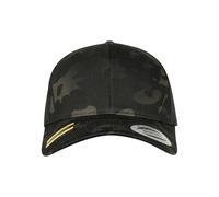 Flex fit Unisex's Retro Trucker Black Multicam one Size Yupoong Headwear, 6606MC