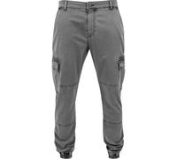 Urban Classics Cargo Jogging Pants Washed Twill Gray Men's Size 32