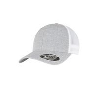 Flexfit Unisex 110 MESH Cap 2-Tone Baseballkappe, Melange Silver/White, one Size