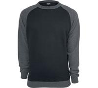 Urban Classics 2-Tone Raglan Crewneck Long-sleeved Top black charcoal 4XL