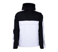 Urban Classics 3-tone Padded Pull Over Hooded Jacket Wht/blk/blk size S | Jackets Outlet | Unisex S