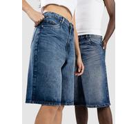 Urban Classics - 90's Heavy Denim New Mid Blue Washed - Shorts - blue - W30 - 100% Cotton,Denim W30
