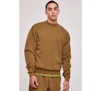 Urban Classics - Acid Washed Crew Summerolive - Sweater - green - S - 70% Cotton, 30% Polyester,Sweat S