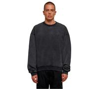 Urban Classics Acid Washed Sweatshirt Black S Men