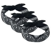 Urban Classics Bandana 3-Pack Bandana black Onesize
