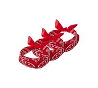 Urban Classics Bandana 3-Pack Fascinator, red, One Size