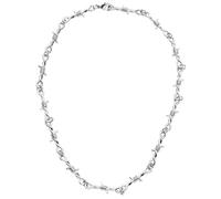 Urban Classics Barbed Wire Necklace Necklace silver coloured Onesize