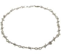 Urban Classics Barbed Wire Necklace Silver