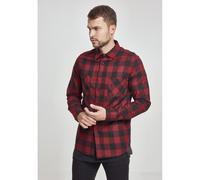 Urban Classics Basic Flannel Long Sleeve Shirt Black 2XL Men