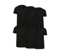 Urban Classics - Basic Pack Of 6 Black - T-Shirt - black - 5XL - 100% Cotton,Jersey 5XL