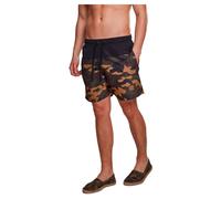 Urban Classics Men's Block Swim Shorts – Blk/Woodcamo – M