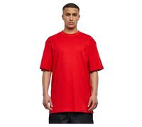 Urban Classics Men's Tall Tee – Crew Neck, Oversized Short Sleeves, 100% Jersey Cotton, Red XL