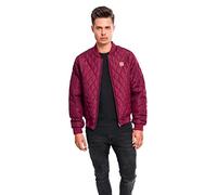 Urban Classics Bekleidung Diamond Quilt Nylon Burgundy (TB862-00606) S Rot