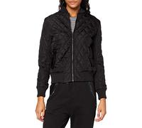 Urban Classics Women's Ladies Diamond Quilt Nylon Jacket, Black (Black 7), L