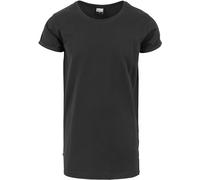 Urban Classics Bekleidung Long Shaped Side Zip Tee Black (TB1225-00007) S Schwarz