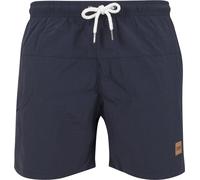 Urban Classics Men's Block Swim Shorts Trunks, Navy/Navy, L