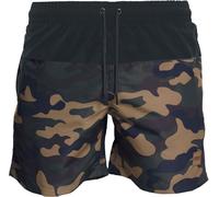 Urban Classics Block Swim Shorts Swim Shorts woodland black L