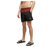 Urban Classics Men Tb1026-Block Swim Shorts 1 Cherry/Black S