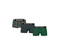 Urban Classics Men's Snowman Christmas Boxer Shorts 3 Pack Christmas Underwear for Men Sizes S - 5XL, Dgrn Plaidaop+btlgrn/Dblu+dgrn, S
