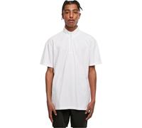 Urban Classics Boxy Zip Pique Tee White