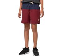 Urban Classics Boys Block Swim Shorts Trunks, Navy/Burgundy, 110/116