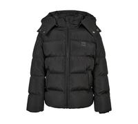 Urban Classics Boy's Boys Hooded Puffer Jacket Jacket, Black, 158/164