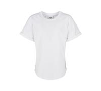 Urban Classics Boy's Long Shaped Turnup Tee T-Shirt, White, 5 Years