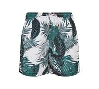 Urban Classics Boys Pattern Swim Shorts Trunks, Palm Leaves AOP, 146/152