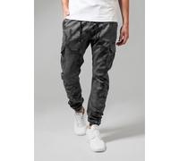 Urban Classics - Camo Cargo Grey Camouflage - Pants - camouflage - W28 - 98% Cotton, 2% Elastane W28