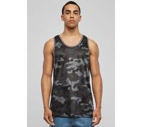 Urban Classics Men's Camo Mesh Tank Top - Dark Camo, 100% Polyester - 3XL