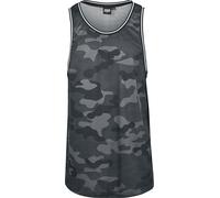 Urban Classics Men's Camo Mesh Tank Top , Sports , Dark Camo, L