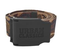 Urban Classics - CANVAS Rubbered Touch Belt wood camo - One Size