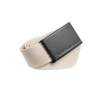Urban Classics Canvas Women's and Men's Belt, Length 120 cm, Height 3.7 cm, Sand/Black, One Size