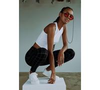 Urban Classics - Check High Waist Black/White - Leggings - black - M - 67% Viscose, 15% Polyester, 13% Nylon, 3% Elastane,Jersey M