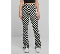 Urban Classics - Checked Boot Cut Black/Lightasphalt - Leggings - black - S - 88% Polyester, 12% Elastane S