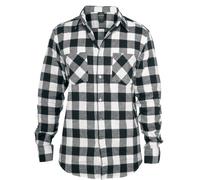 Urban Classics Checked Flannel Flanel Shirt black white L