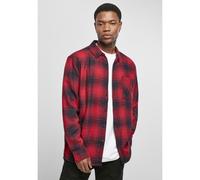 Urban Classics Checked Grunge Long Sleeve Shirt Black L Men
