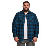 Urban Classics Checked Long Sleeve Shirt 2XL Blue