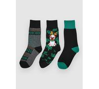 Urban Classics Christmas Dog 3-Pack Socks multicolor 31/34