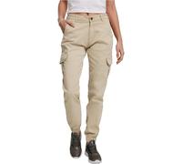 URBAN CLASSICS Combat Cargo Trousers for Women, Cargo Joggers Trousers for Women, Stretch Casual High-Waist Cargo Trousers, Combat Casual Trousers, Colour: Concrete, Size: 30