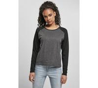 Women's long sleeve T-shirt Urban Classics contrast raglan Marron S