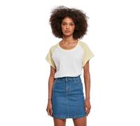 Women's T-shirt Urban Classics Contrast Raglan Blanc S