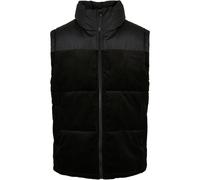 Urban Classics Cord Vest Waistcoat Cord Padding Stand-Up Collar Loose Fit