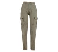 Urban Classics Cotton Twill Utility Pants Green 28 Women