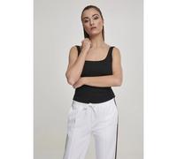 Urban Classics Women's Top Ladies Wide Neck Top T-Shirt, Black, XL