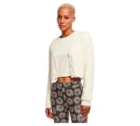 Urban Classics Cropped Feather Cardigan Beige XL Woman