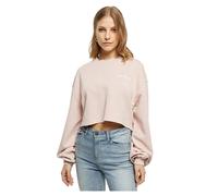 Sweatshirt rong collar court terry cloth with small embroideries woman Urban Classics Rose L