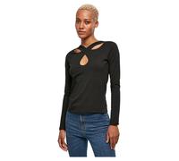 Women's long sleeve T-shirt Urban Classics Crossed Cut Out GT Noir 5XL